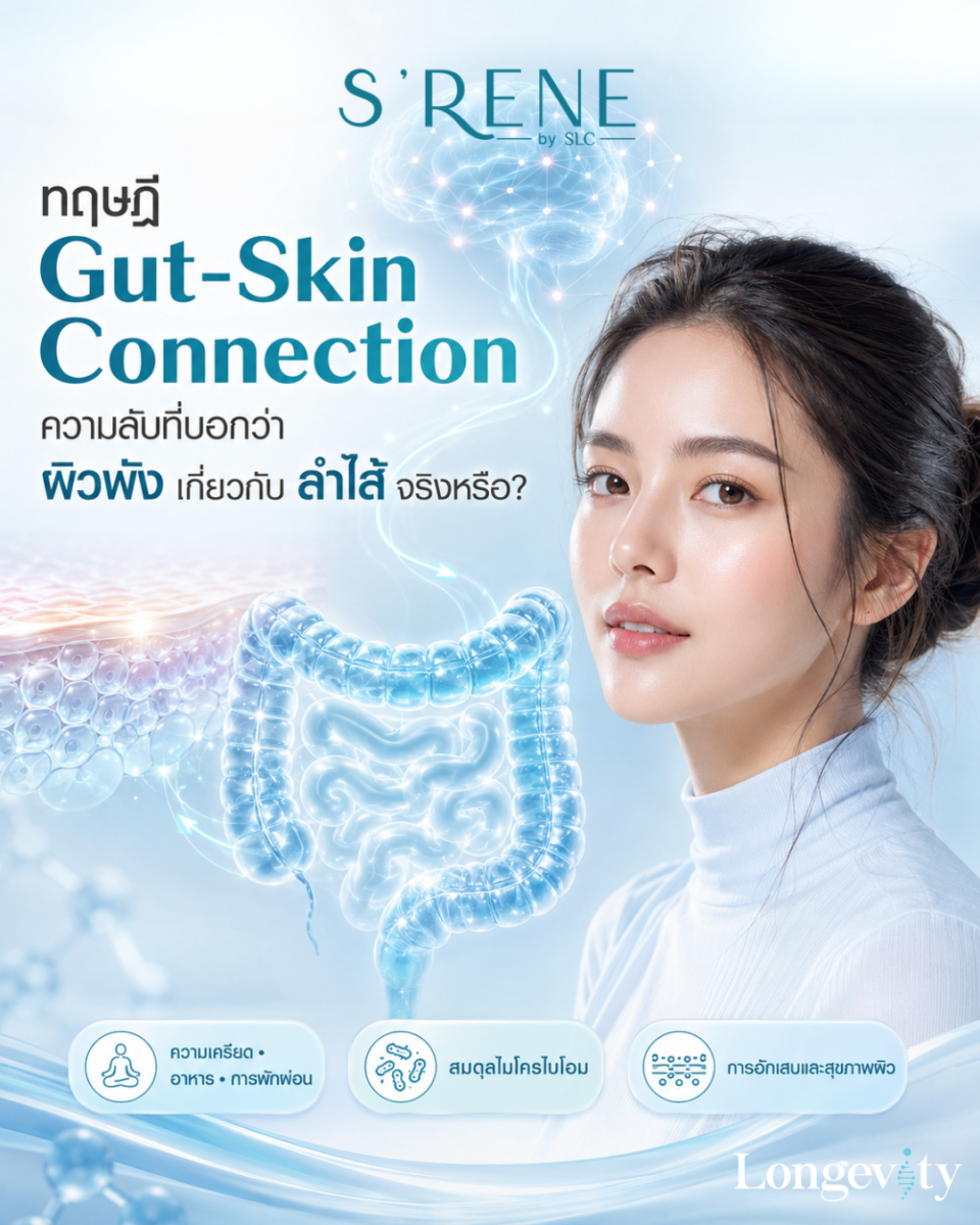 ผิวพัง เป็นสิวไม่หาย อาจเพราะลำไส้พัง! เจาะลึกความลับ Gut-Skin Connection พร้อมทางลัดฟื้นฟูผิวด้วย COLON HYDROTHERAPY PROGRAM ที่ S’RENE by SLC
